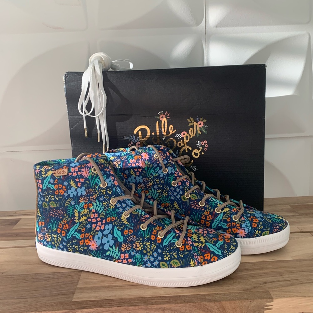 Keds x Rifle Paper Co. Kickstart High Meadow shoes